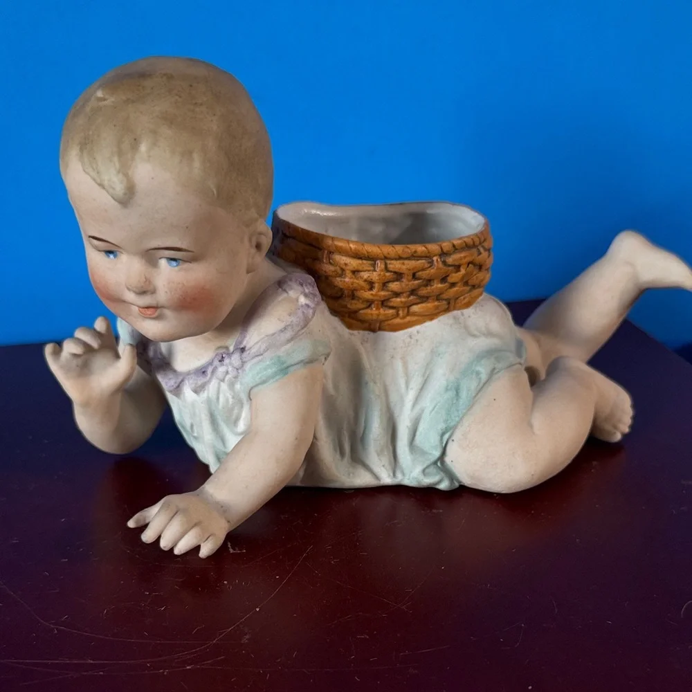 Vintage Ceramic Piano Baby Planter